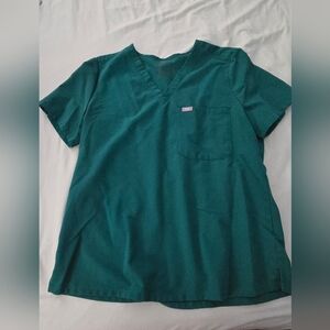 Figs Hunter Green Catarina Scrub Top